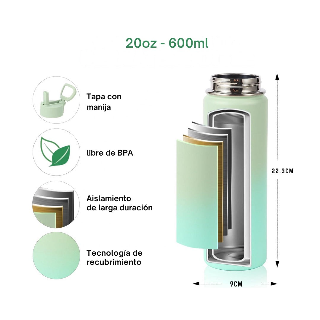 Termo Alaska Sahara 600ml - Personalización con Nombre