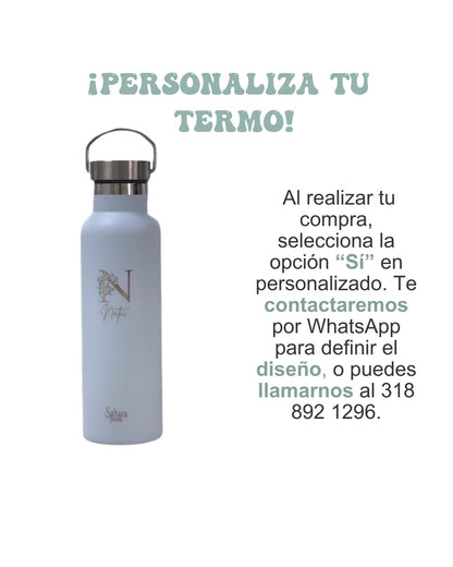 Termo Fusion Sahara 600ml - Personalización con Nombre